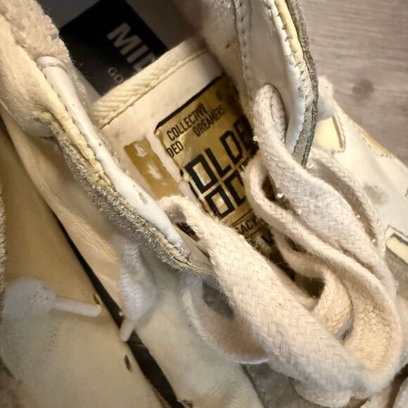 Golden Goose Mid Star with ice-gray suede inserts and white star Size 39 - Picture 6 of 10